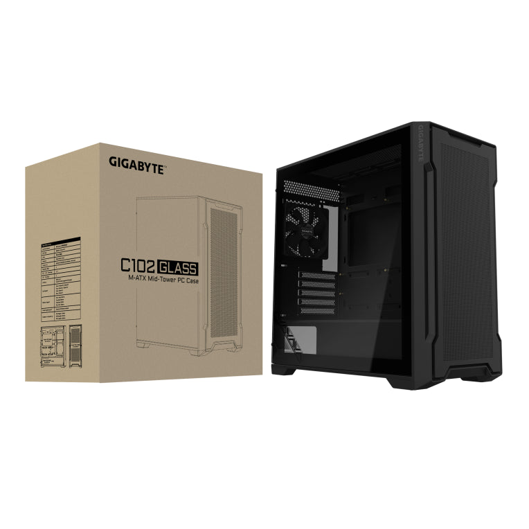 GIGABYTE C102 GLASS Midi Tower Negro