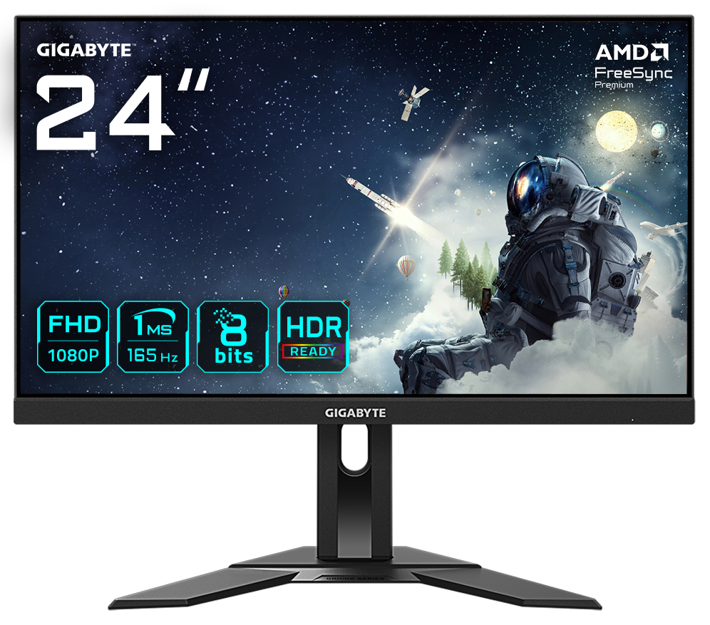GIGABYTE G24F 2 pantalla para PC 60.5 cm (23.8") 1920 x 1080 Pixeles Full HD LCD Negro - detalle
