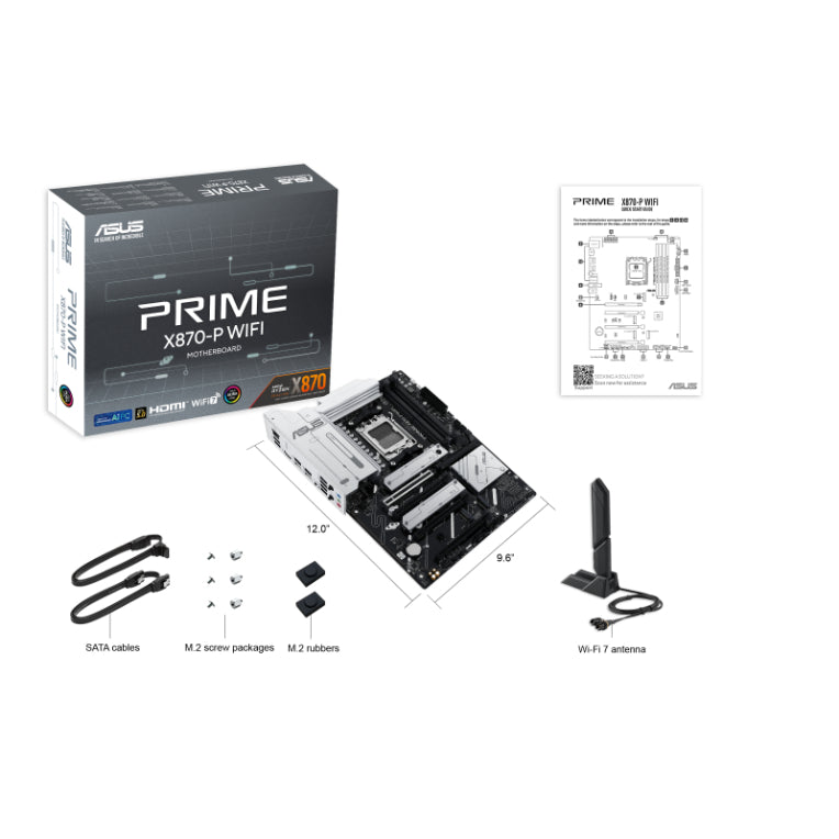 ASUS Prime X870-P WIFI AMD X870 Sòcol AM5 ATX