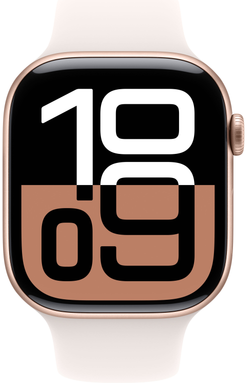 Apple Watch Series 10 OLED 46 mm Digital 416 x 496 Pixeles Pantalla táctil Oro rosa Wifi GPS (satélite) - detalle