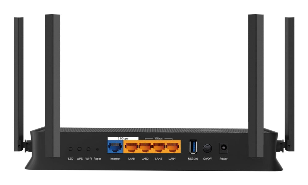 TP-Link Archer BE3600 router inalámbrico 2.5 Gigabit Ethernet Doble banda (2.4 GHz / 5 GHz) Negro