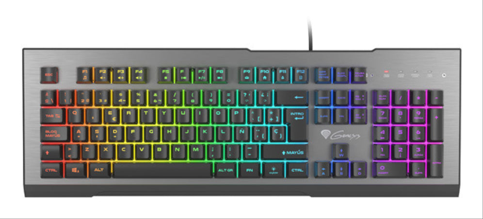 GENESIS Rhod 500 RGB teclado Juego USB QWERTY Español Negro. Gris