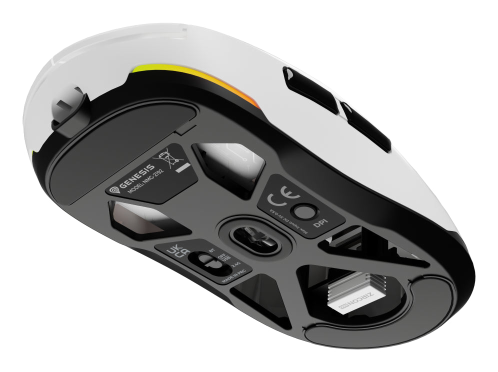 GENESIS Zircon 660 ratón Juego mano derecha RF Wireless + Bluetooth + USB Type-A Óptico 12000 DPI