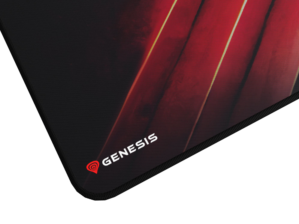 GENESIS Carbon 500 Maxi Flash G2 Alfombrilla de ratón para juegos Negro. Rojo