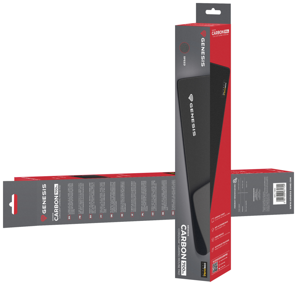 GENESIS Carbon 700 XL Alfombrilla de ratón para juegos Negro - detalle