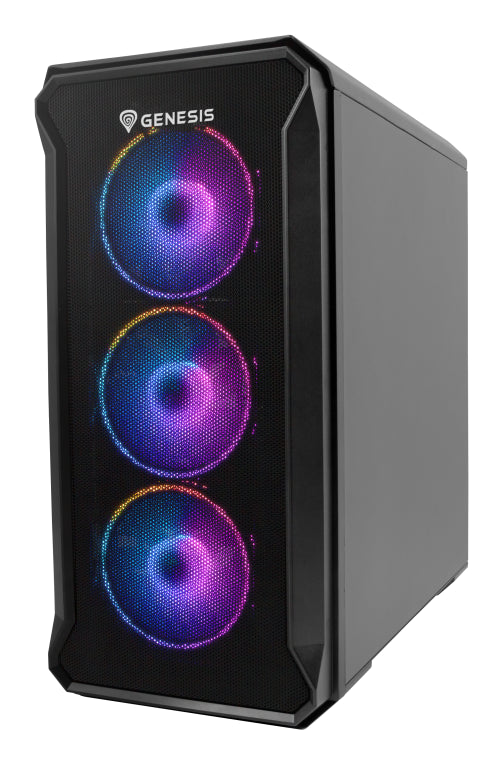 GENESIS Irid 503 ARGB Micro Torre Negro. Transparente