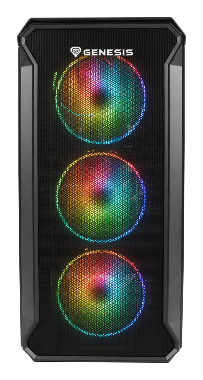 GENESIS Irid 503 ARGB Micro Torre Negro. Transparente