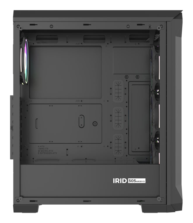 GENESIS Irid 505 ARGB Midi Tower Negro. Transparente
