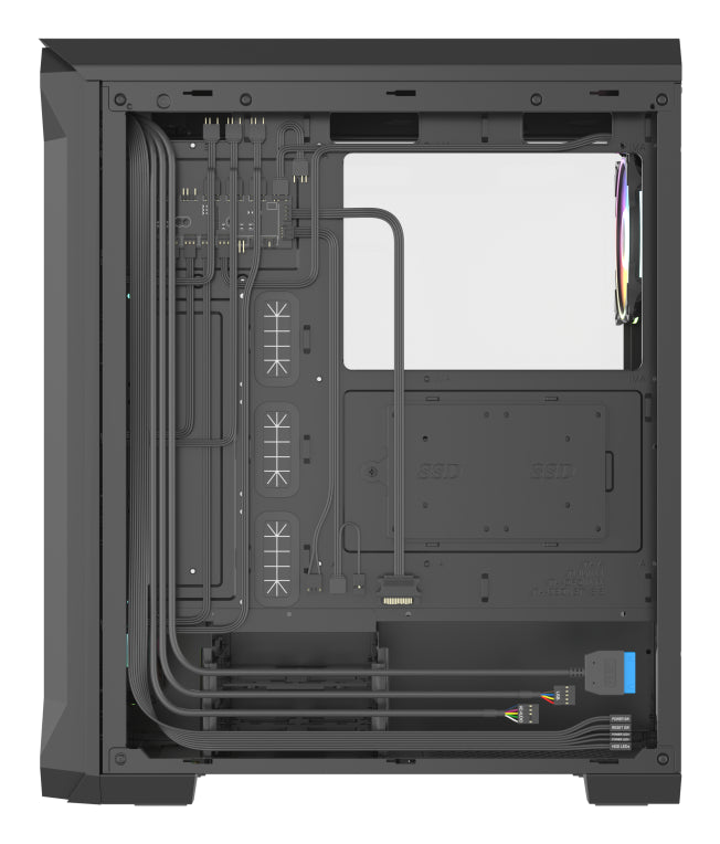 GENESIS Irid 505 ARGB Midi Tower Negro. Transparente