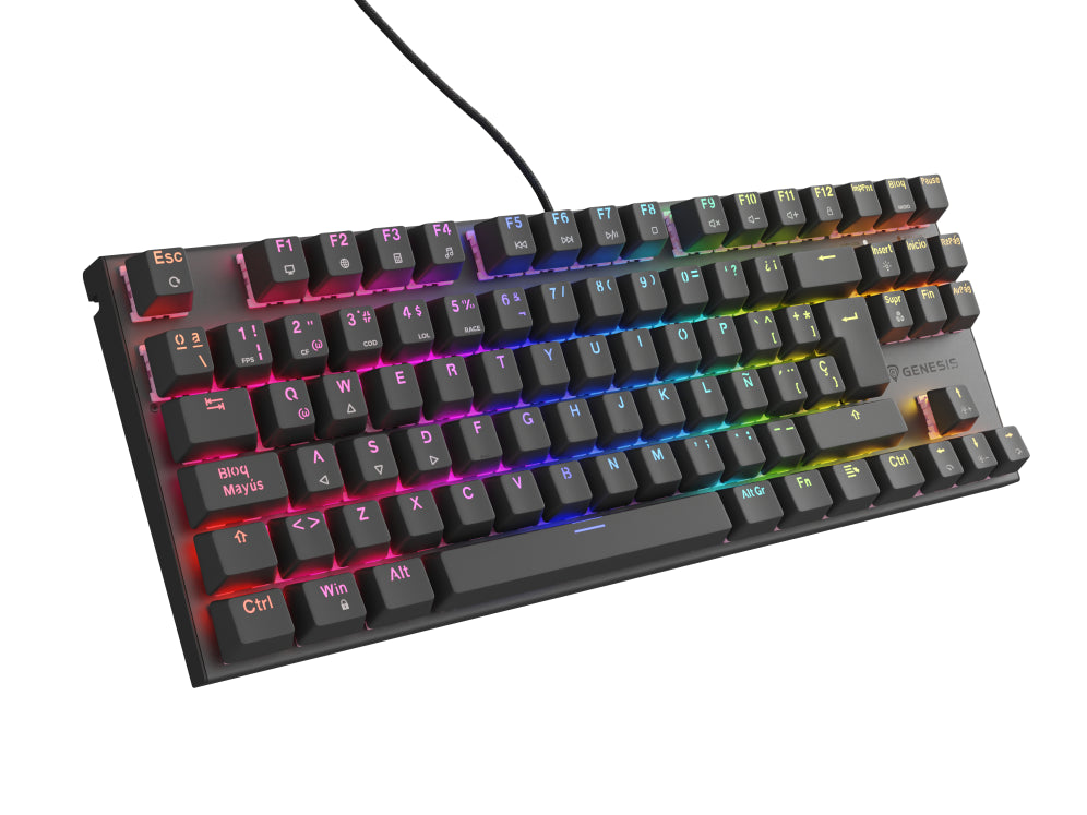GENESIS Thor 303 TKL teclado Juego USB QWERTY Español Negro
