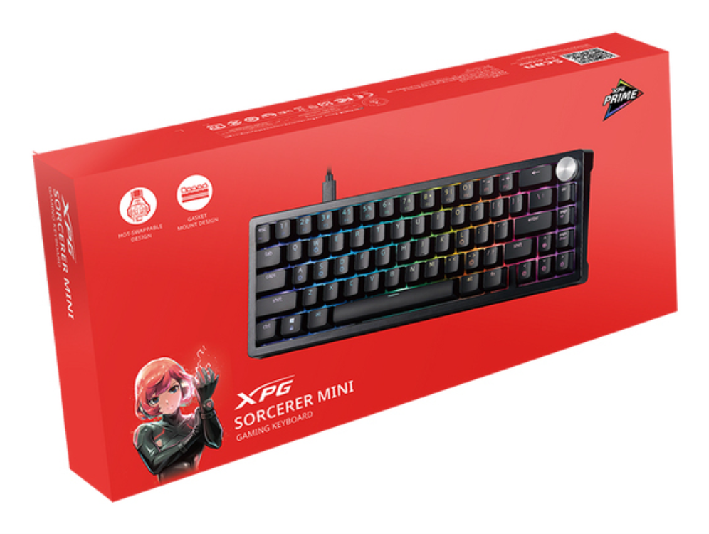 XPG SORCERER MINI teclado Juego USB QWERTY Inglés Negro - detalle