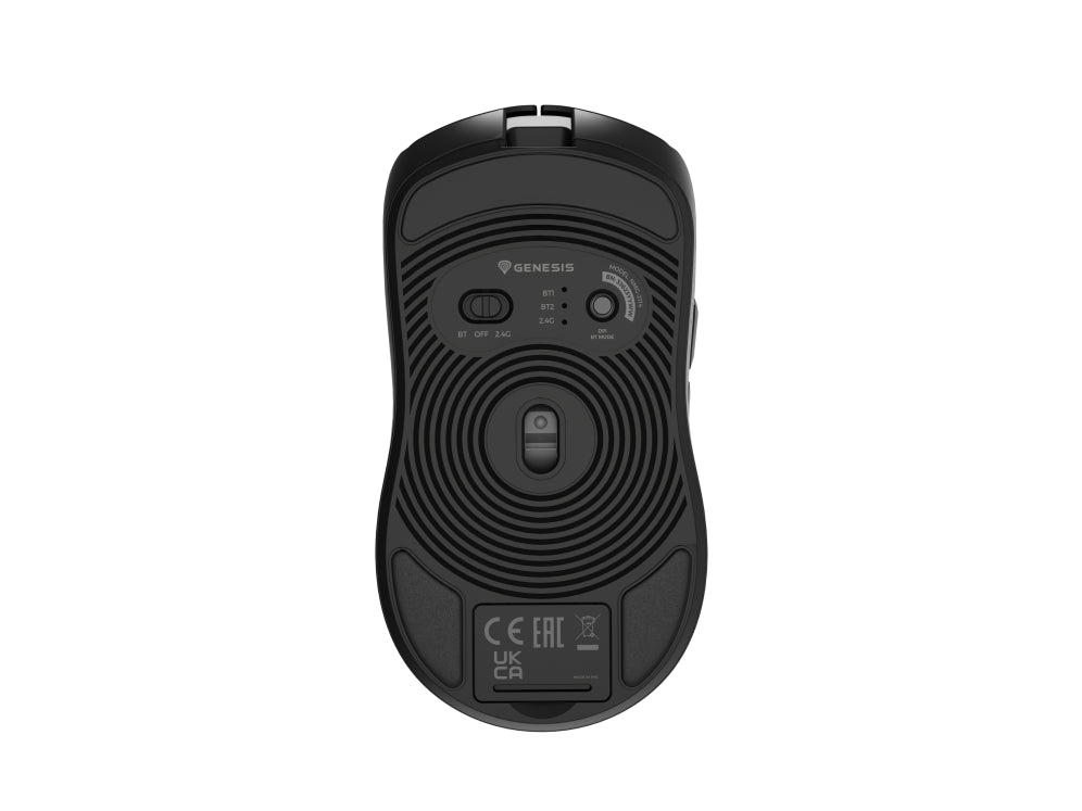 GENESIS Zircon 500 ratón Juego mano derecha RF Wireless + Bluetooth + USB Type-C Óptico 10000 DPI