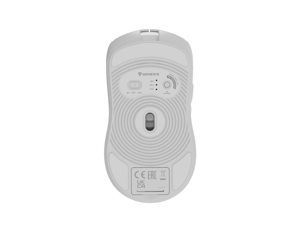 GENESIS Zircon 500 ratón Juego mano derecha RF Wireless + Bluetooth + USB Type-C Óptico 10000 DPI