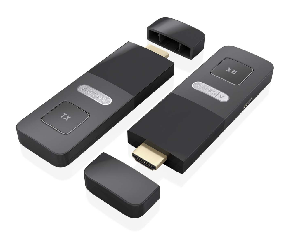 AISENS ASWL-H2K30M001-BK extensor audio/video Transmisor y receptor de señales AV - detalle