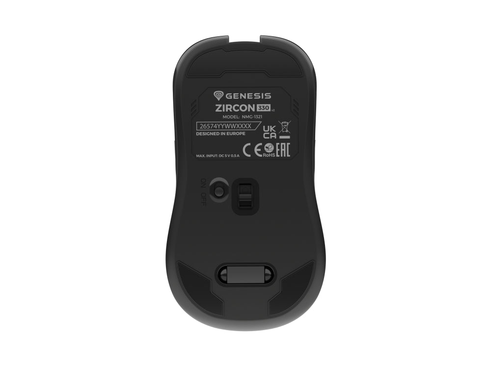 GENESIS Zircon 330 ratón Juego mano derecha RF inalámbrico Óptico 3600 DPI