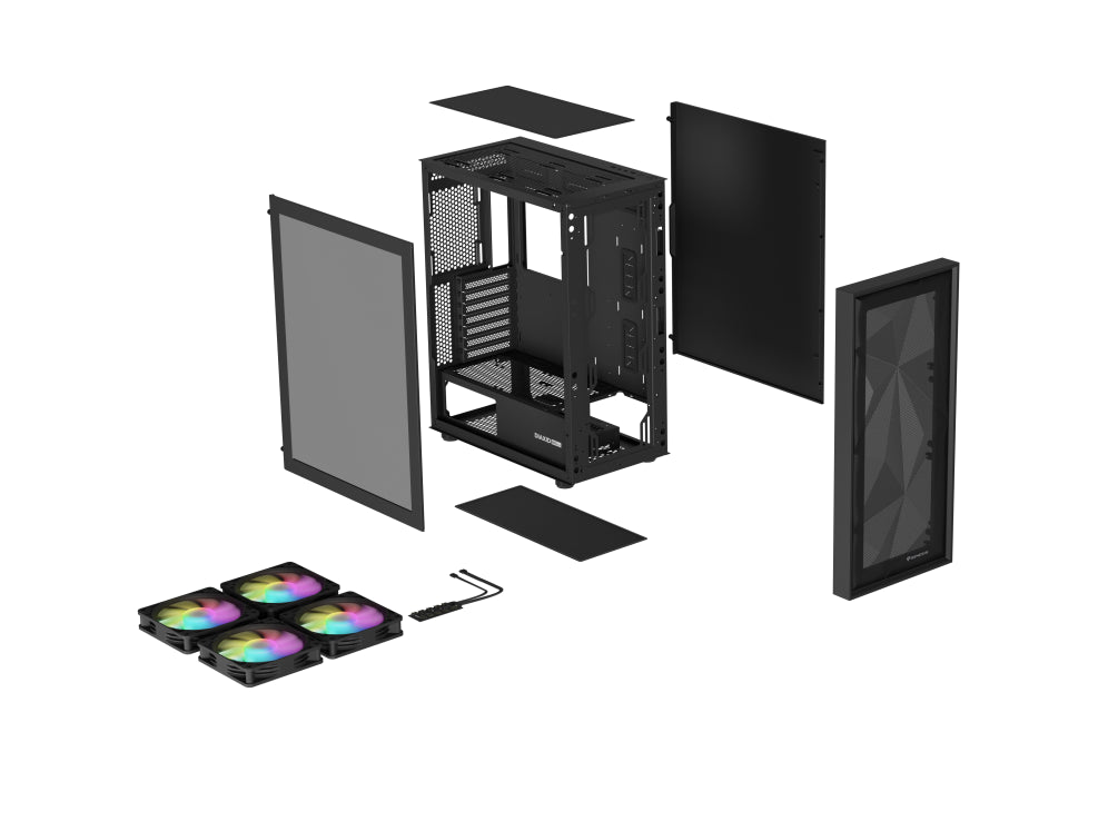 GENESIS Diaxid 605 ARGB Midi Tower Negro