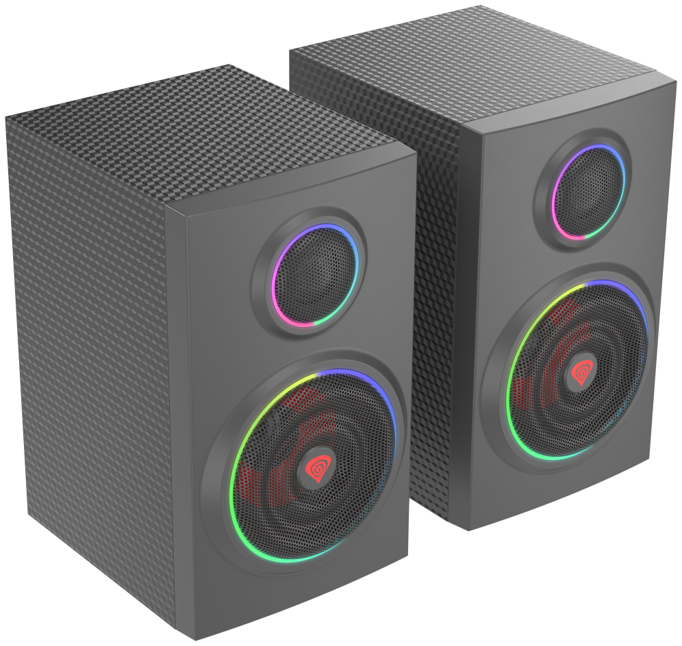 GENESIS Helium 300 BT conjunto de altavoces 24 W PC/ordenador portátil Negro 2.0 canales De 2 vías Bluetooth - detalle