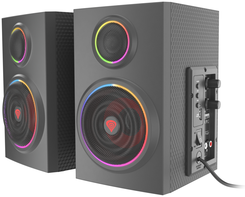 GENESIS Helium 300 BT conjunto de altavoces 24 W PC/ordenador portátil Negro 2.0 canales De 2 vías Bluetooth - detalle