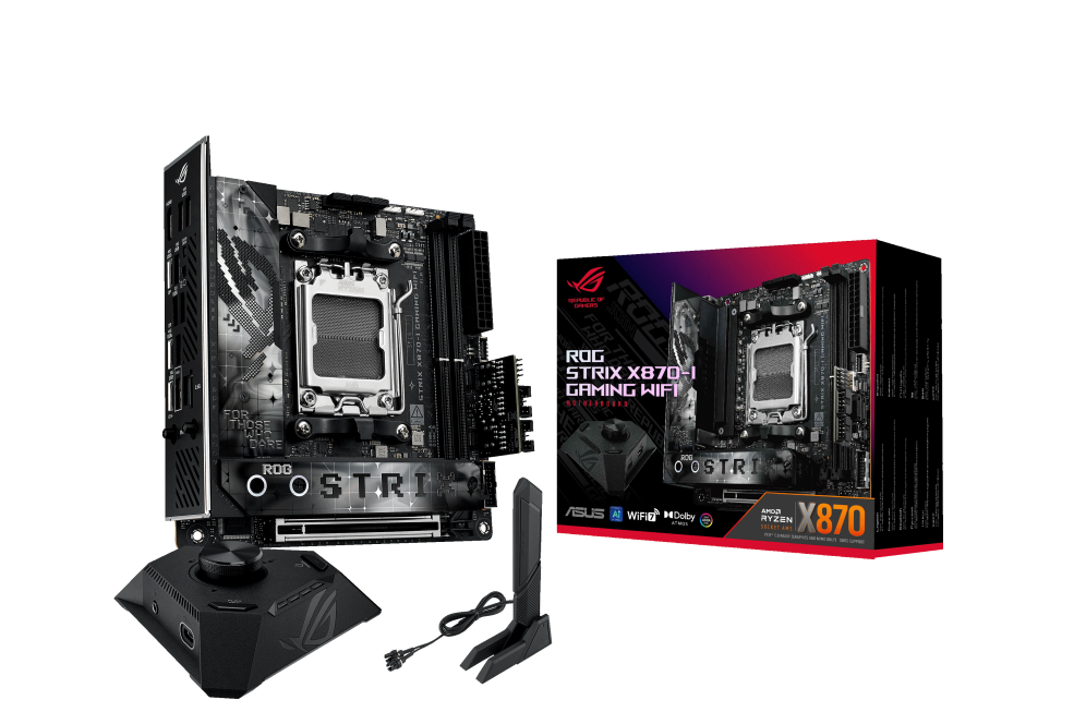 ASUS ROG STRIX X870-I GAMING WIFI AMD X870 Zócalo AM5 mini ITX - detalle