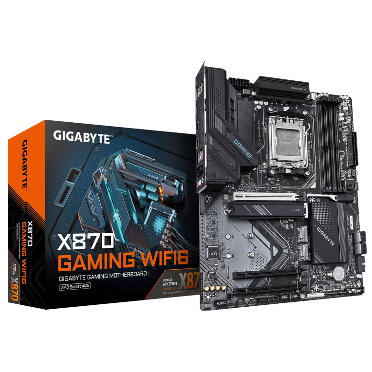 Placa base para xogos GIGABYTE X870 con wifi e socket ATX AMD X870 AM5