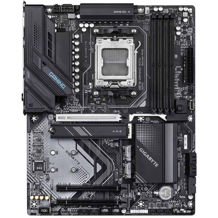 Placa base para xogos GIGABYTE X870 con wifi e socket ATX AMD X870 AM5