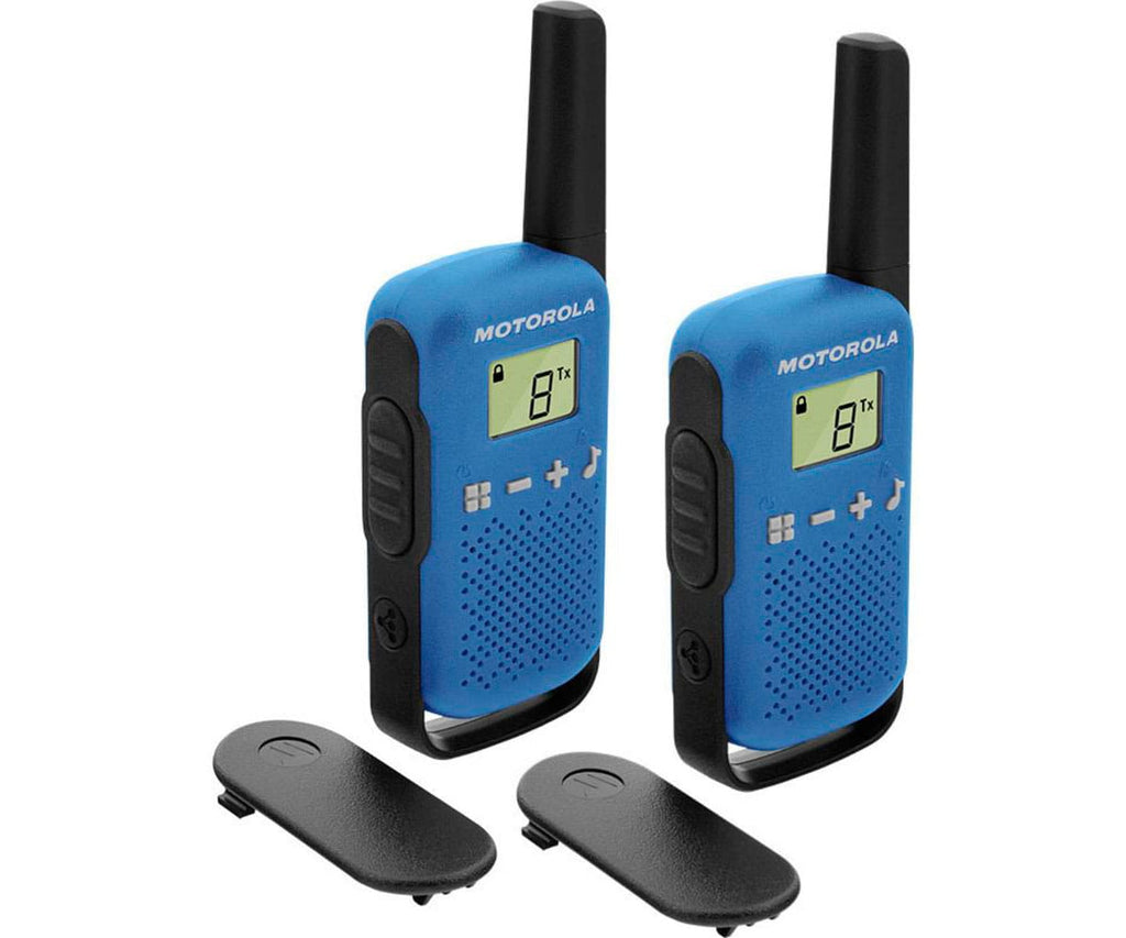 MOTOROLA TAKABOUT T42 AZUL / PAREJA DE WALKIE TALKIE 4KM - detalle