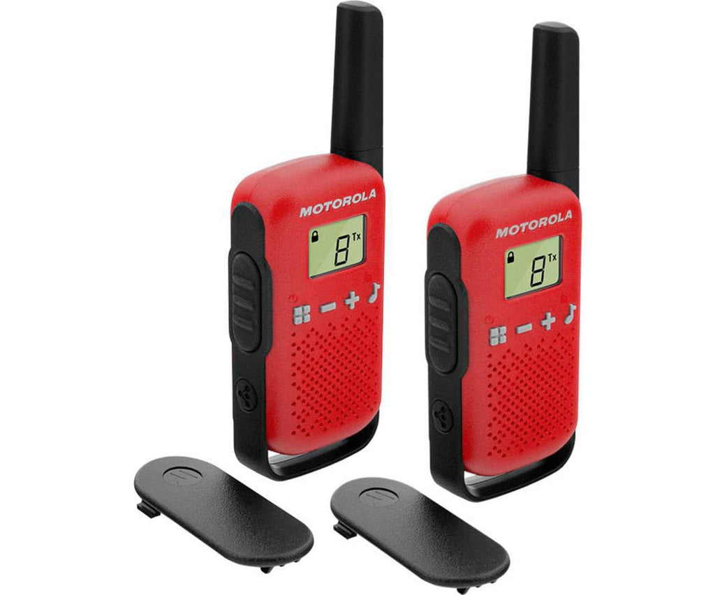 MOTOROLA TALKABOUT T42 ROJO / PAREJA DE WALKIE TALKIES 4KM - detalle