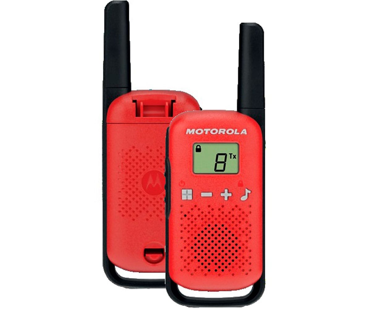 MOTOROLA TALKABOUT T42 ROJO / PAREJA DE WALKIE TALKIES 4KM - detalle