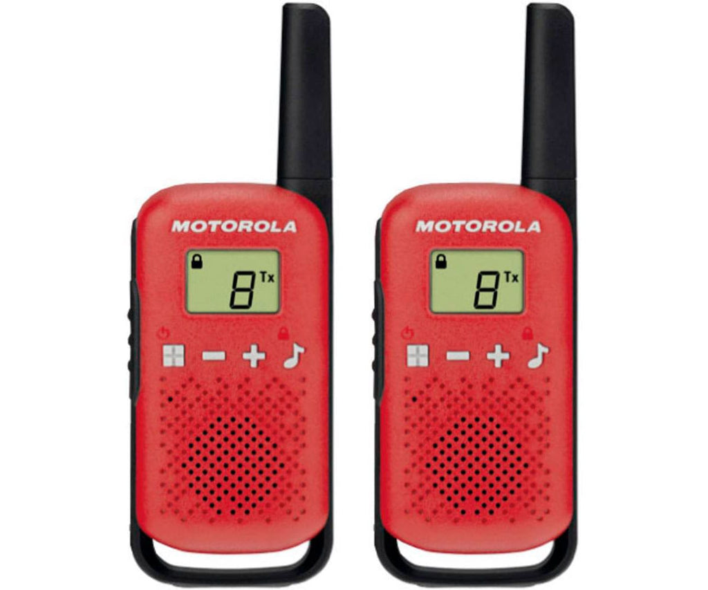 MOTOROLA TALKABOUT T42 ROJO / PAREJA DE WALKIE TALKIES 4KM