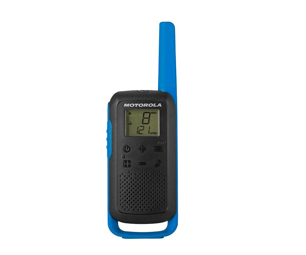 MOTOROLA TALKABOUT T62 AZUL / PAREJA DE WALKIE TALKIE - detalle