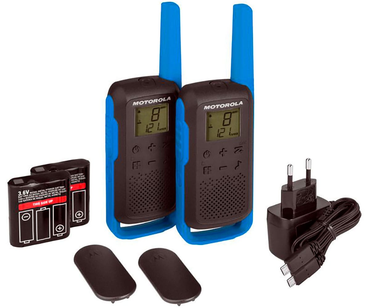 MOTOROLA TALKABOUT T62 AZUL / PAREJA DE WALKIE TALKIE