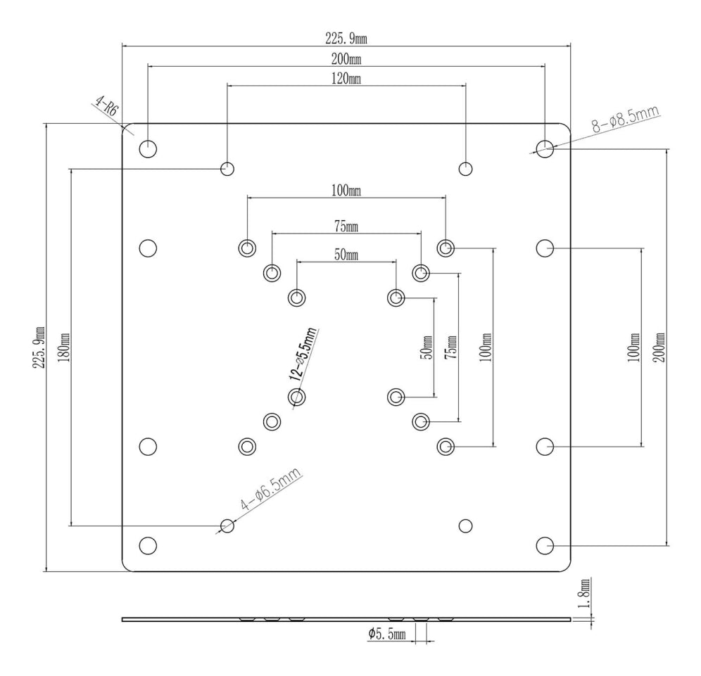 AISENS ACC001-289 kit de montaje Acero