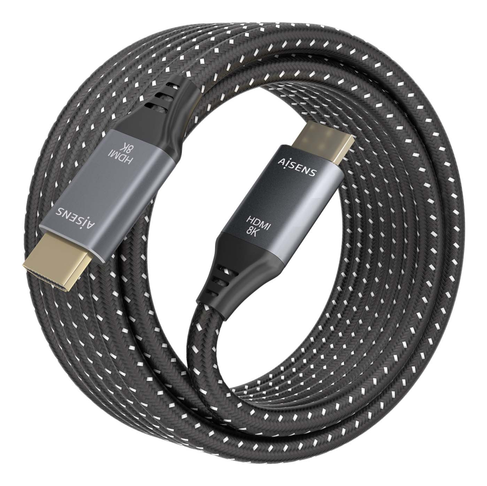 AISENS A150-0876 cable HDMI 5 m HDMI tipo A (Estándar) Negro. Gris - detalle