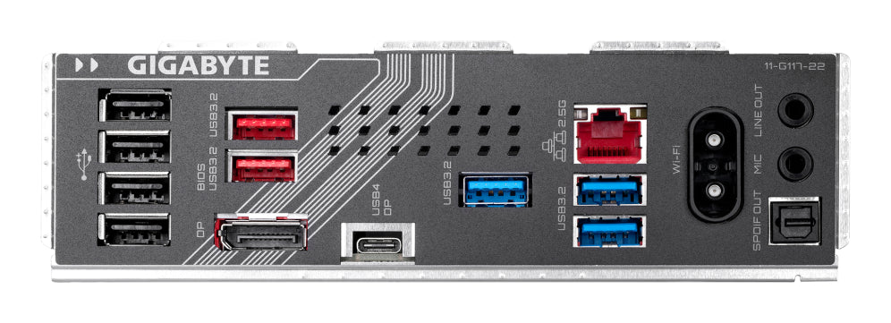 Placa base GIGABYTE Z890 GAMING X WIFI7: compatible con CPU Intel Core Ultra (serie 2). VRM de 16+1+2 fases. DDR5 (OC) de ata 8800 MHz. 1 PCIe 5.0 + 3 PCIe 4.0. Wi-Fi 7. LAN de 2,5 GbE. USB 4.0