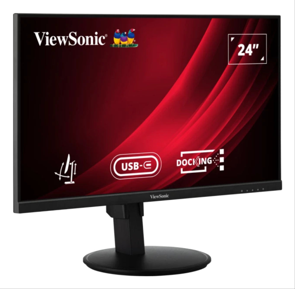 Pantalla para PC Viewsonic VG Series VG2409U-2, 60,5 cm (23,8"), 1920 x 1080 píxeles, Full HD, LED, negro
