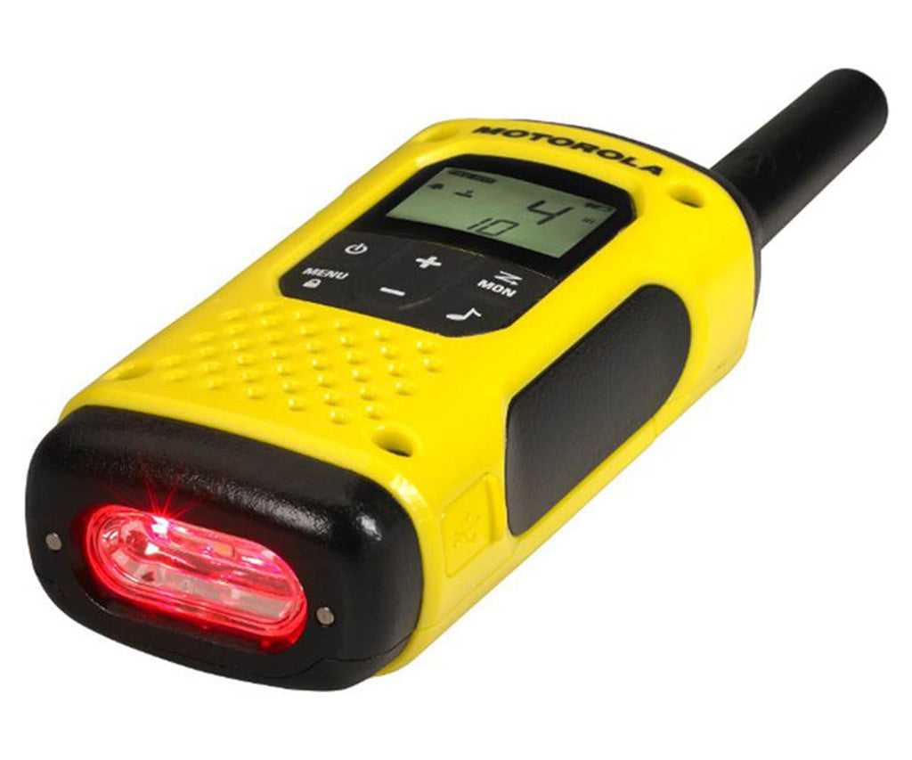 MOTOROLA TLKR T92H20 AMARILLO / PAREJA DE WALKIE TALKIES - detalle