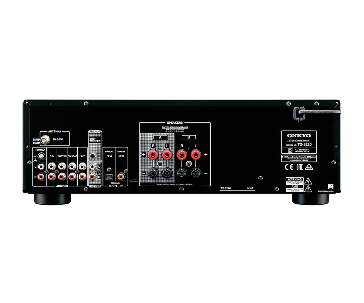 ONKYO TX-8220 BLACK / AMPLIFICADOR DE AUDIO 2.0CH 100W - detalle