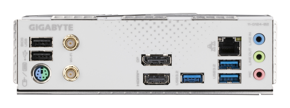 GIGABYTE B760M GAMING PLUS WIFI DDR4 Placa base - Compatible con procesadores Intel Core de 14ª generación. VRM de 4+1+1 fases. hasta 5333 MHz DDR4 (OC). 2xPCIe 4.0 M.2. Wi-Fi 6. LAN 1 GbE. USB 3.2 Gen 1 - detalle