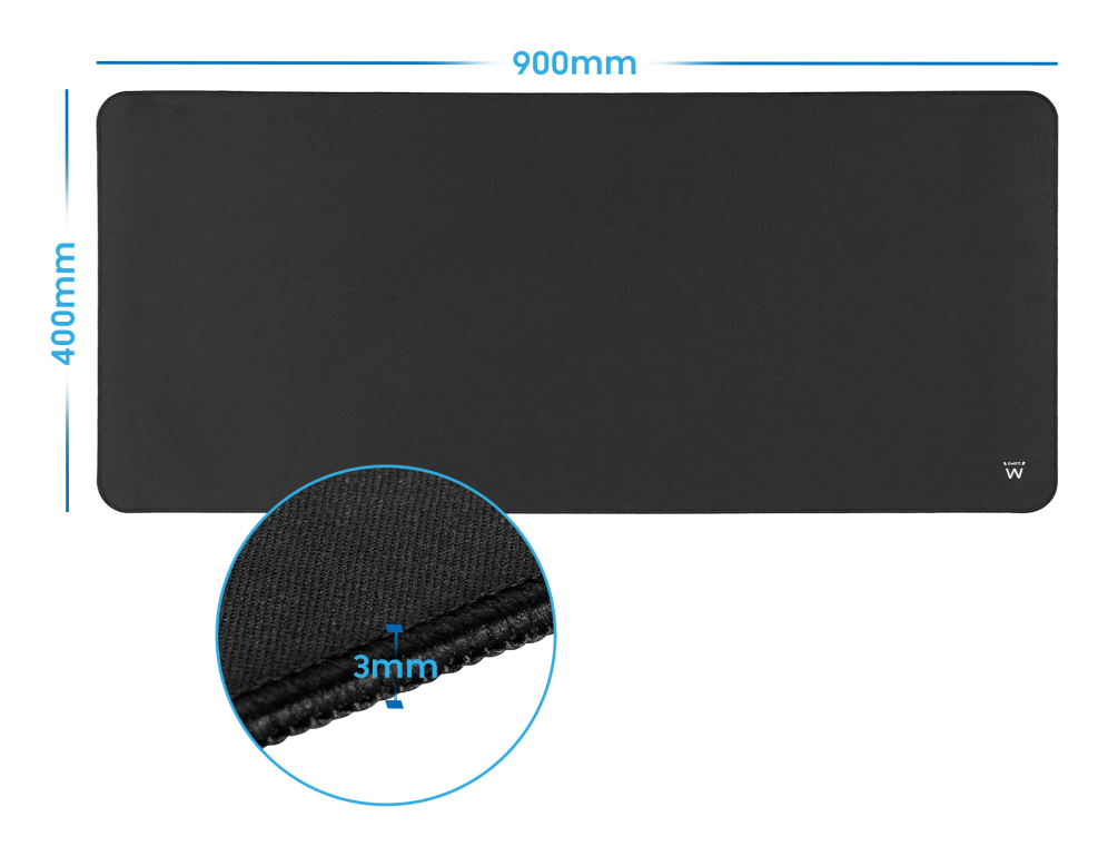 Ewent EW3182 alfombrilla para ratón Alfombrilla de ratón para juegos Negro - detalle