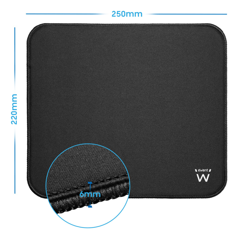 Ewent EW3183 alfombrilla para ratón Negro