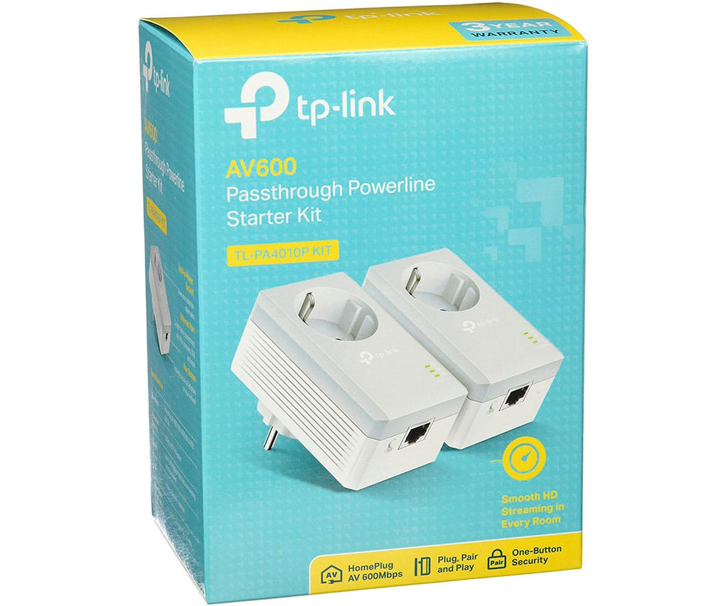 TP-LINK TL-PA4010P KIT DE INICIO CON ADAPTADORES POWERLINE AV500 CON ENCHUFE INCORPORADO - detalle