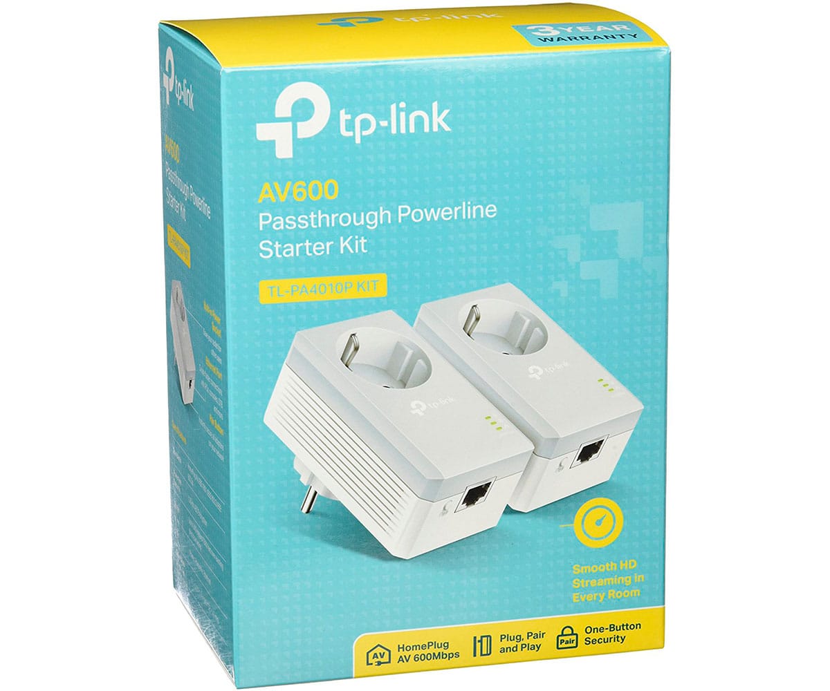 TP-LINK TL-PA4010P KIT DE INICIO CON ADAPTADORES POWERLINE AV500 CON ENCHUFE INCORPORADO - detalle