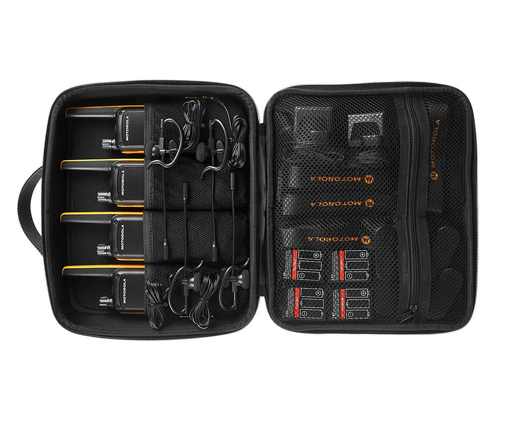 MOTOROLA T82 EXTREME AMARILLO / QUAD PACK WALKIE TALKIE - detalle