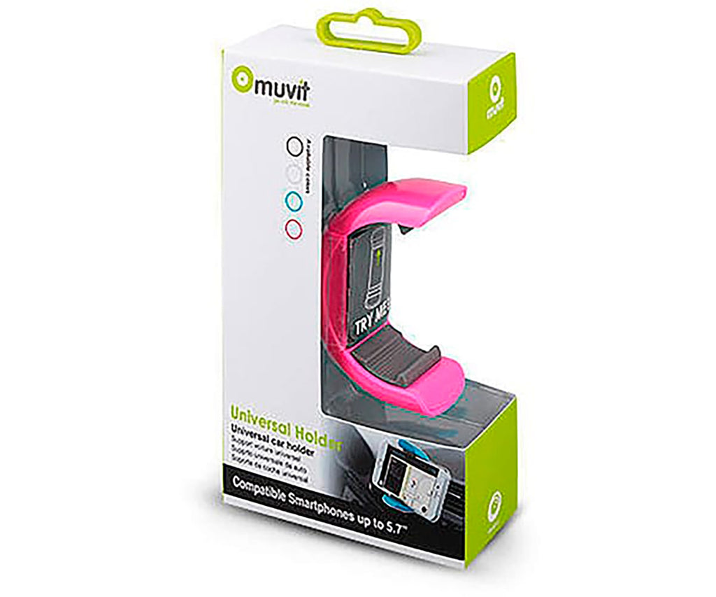MUVIT MUCHL0049 PINK / SOPORTE UNIVERSAL HASTA 5.7" DE REJILLA - detalle