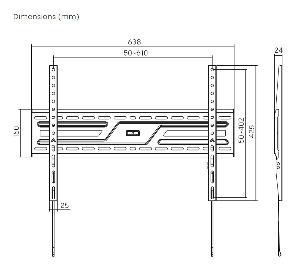 AISENS WT86T-315 2.18 m (86") - detalle