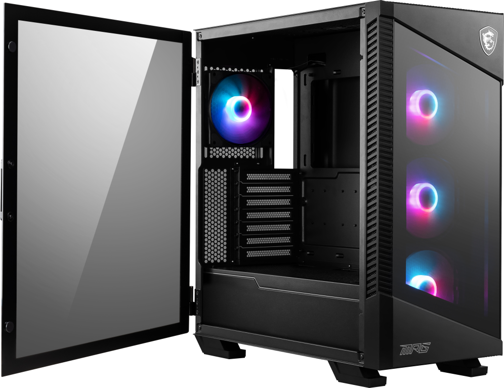 MSI MPG Velox 100R Midi Tower Negro - detalle