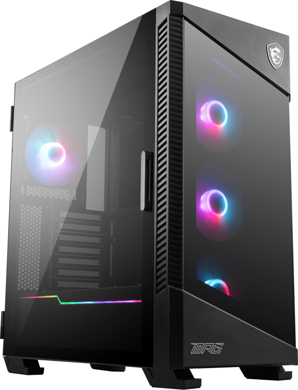 MSI MPG Velox 100R Midi Tower Negro - detalle
