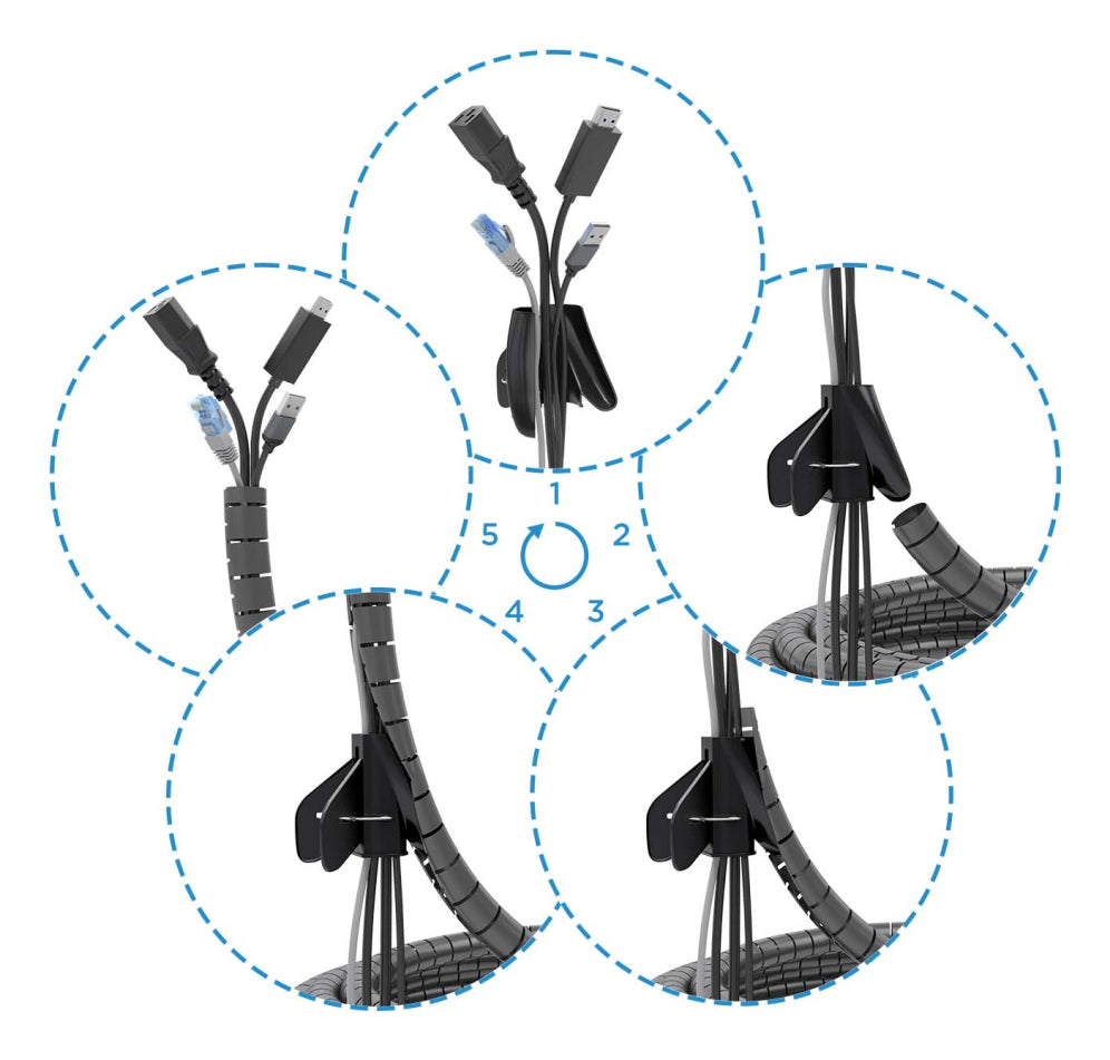 AISENS A151-0899 organizador de cables Universal Pasacables 1 pieza(s)