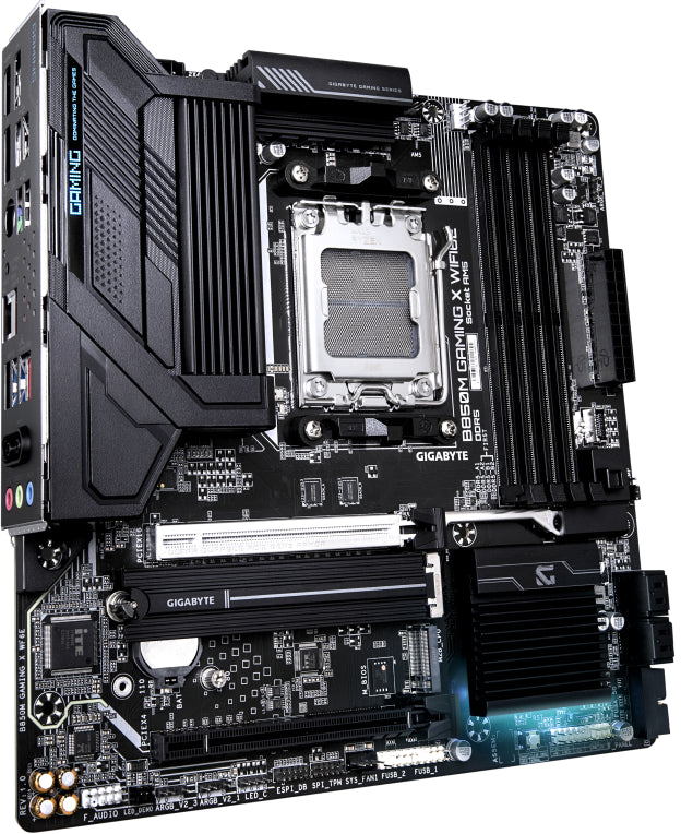 Placa base GIGABYTE B850M GAMING X WIFI6E con soquete micro ATX AMD B850 AM5