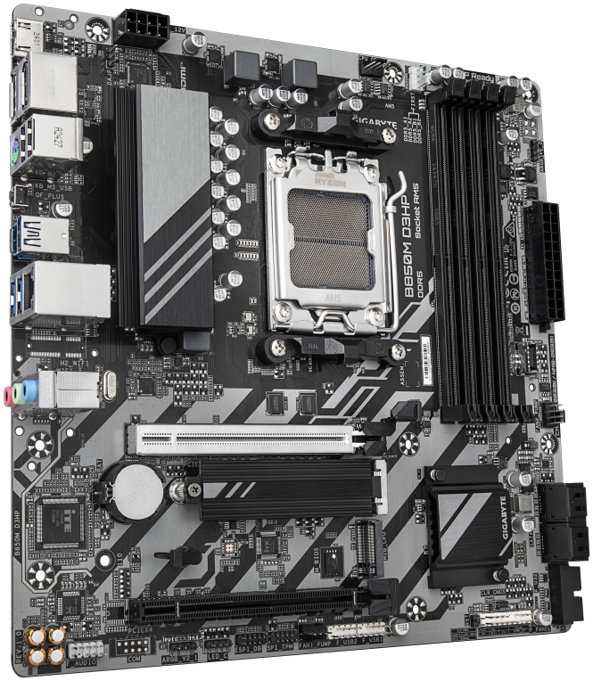 GIGABYTE B850M D3HP placa base AMD B850 Zócalo AM5 micro ATX - detalle